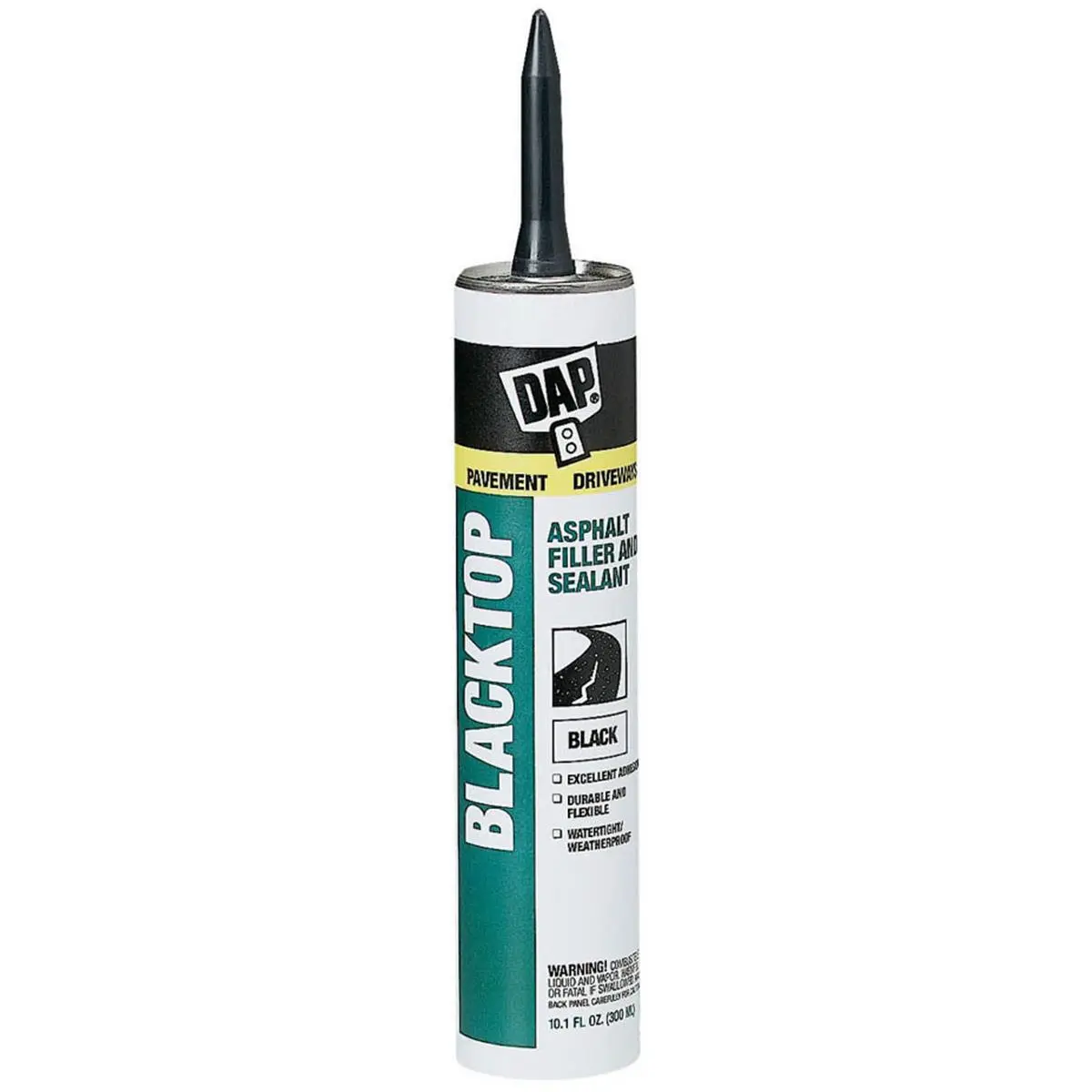 212 MAIN Blacktop Asphalt Filler Sealant 27065 (10.1 fl oz) - Asphalt-Based, Durable, Flexible Textured Crack Repair, Low-Solvent Watertight Filler, Easy to Apply Building Supplies for Exterior Driveways, Parking Lots