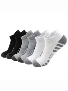6 pairs of men's socks, light breathable socks, fashion casual socks, sports socks, versatile, suitable for daily wear