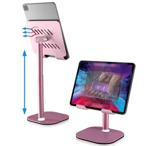 G_3E, barK Cell Phone Stand Fully Adjustable Foldable Desktop Phone Holder Cradle Dock Anti-Slip Base Convenient Charging Port, Fits All Smartphones For Apple Iphone 17 16 15 Samsung ,Premium iPad Stand for Desk, iPad Holder, Holder Cellphone Folding
