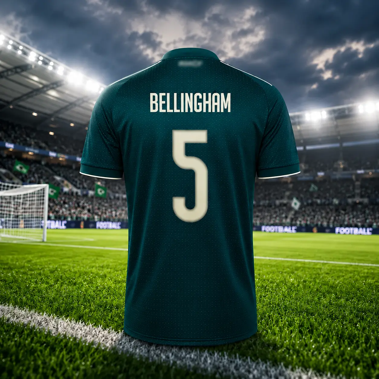 Jude Bellingham #5 Real Madrid Jersey 2026-2027 – Green Football Shirt, Unisex Breathable Quick Dry Fan Jersey