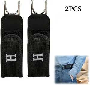 2026 Fashion Tactical Metal Hook Elastic Belt (Unisex) - Patented No - Buckle Invisible Design | Soft Adjustable Side belt Best Gift