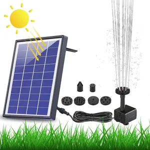 2025 New Outdoor Solar-Powered Bird Bath Pump, 6.5W Upgraded Floating Solar Model with 4 Spray Styles, IPX8 Waterproof for Garden Bird Bath, Garden Fountains