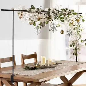 Heavy Duty Adjustable Table Arch Frame - Sturdy Metal Balloon Arch Stand with Height Adjustment, No Electricity Needed, for Weddings, Birthdays, Christmas, Halloween, Parties - Durable Metal Frame For Balloon Decor, Table Centerpieces