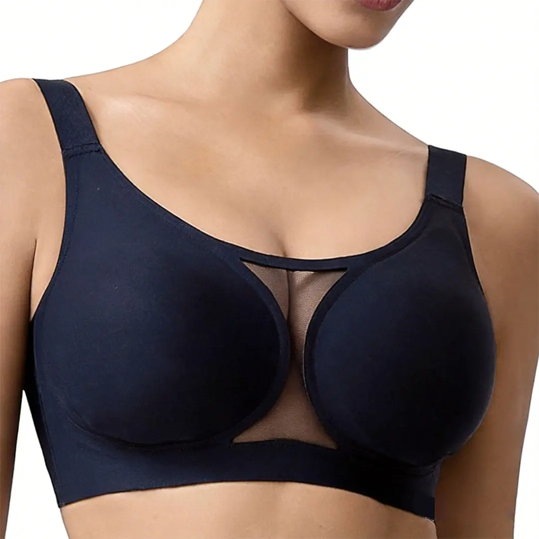 INTAHT Women  Bras Wirefree Full Coverage No Underwire Everyday Bras Comfortable Wireless Padded Tshirt Bra, Fabric, Fit, Womenswear, Adjustable Womenswear Casual Breathable Bralette Breathable