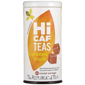 The Republic of Tea - HiCAF Caramel Black Tea, 50 Tea Bags, Rich High-Caffeine Premium Black Tea