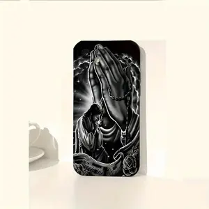 Case for iPhone 16 Pro Max 15 Plus 14 13 12 11 XS XR Creative Jesus Pattern Drop Protection Shockproof Soft Silicone smartphone Cover Screen Protector Black Cellphone Durable