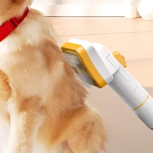 Dog Dematting Comb for Long Haired Pets - Anti Tangle Slicker Brush for Easy Detangling and Smoothing