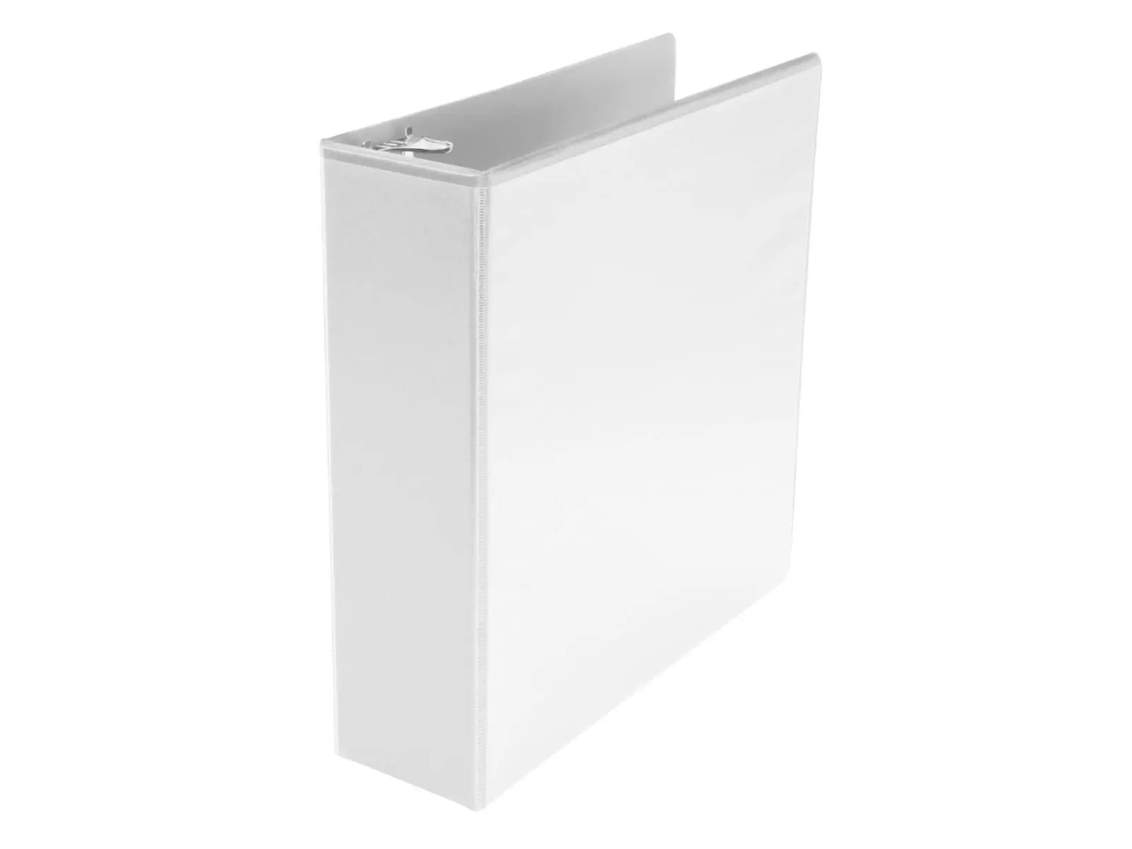 School Smart 2006495 Eco-Friendly 3 in. Polypropylene D-Ring View Binder, White - 2 Deep Inner Pockets, Bent-Free Storage, Allergen-Free, Cover Board Core
