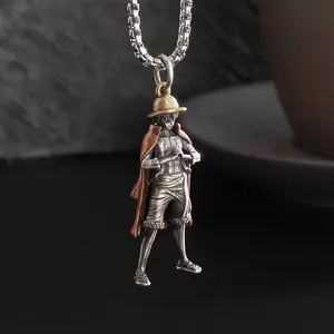 One Piece Luffy Chain - Detailed Figure Pendant Necklace for Anime Fans