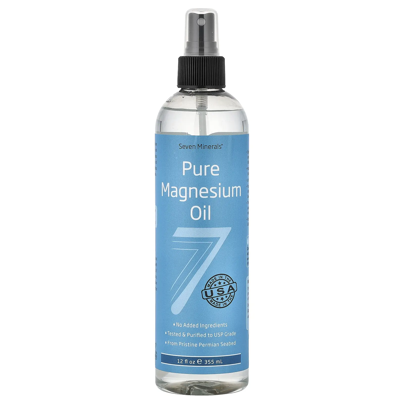 Seven Minerals Pure Magnesium Oil, 12 fl oz (355 ml)