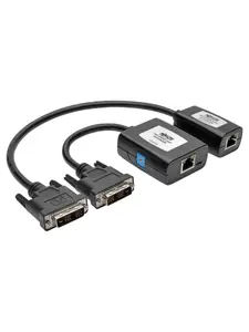 Tripp Lite TRL-B140-101X-U DVI Over Cat5-6 Active Extender Kit with Transmitter, Receiver, Accessories, Port, USB, Cable & Connector for 60 Hz 1080p Video Up to 125 ft.