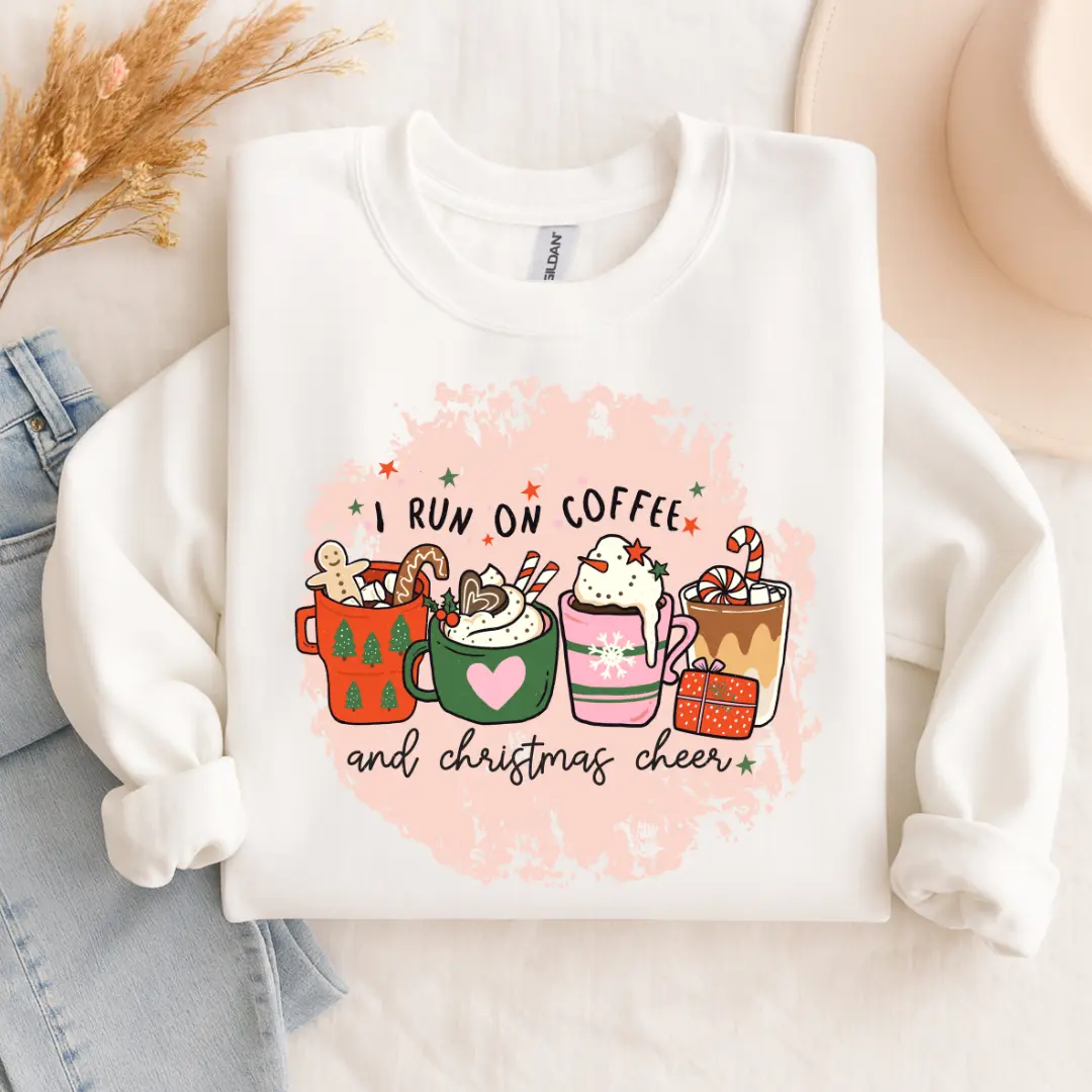 Crafted Crew I Run on Coffee & Christmas Cheer Sweatshirt