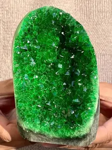 Crystal Cluster Wand, Mysterious Gem for Office Decor and Gift Giving, Unique Mineral Specimen for Collecting and Education