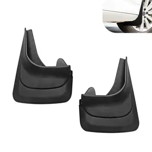 4 PCS Car Mud Flaps, Tire Rear Enhanced Splash-protection Trim Kit, Waterproof Tight Fit Fender Protector for All Weathers, Universal Modification Accessory for Cars SUVs Trucks (Black)