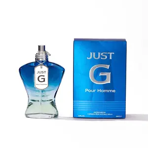 Cologne Just G Pour Homme Eau De Parfum 3.4 FL.Oz 100ML-Aromatic Spicy Vanilla