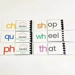 Consonant Digraph beginning flip activity books