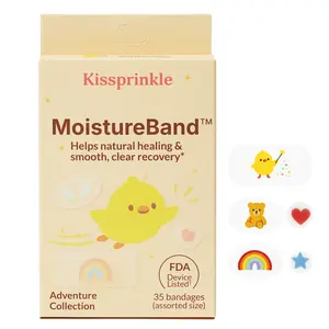 MoistureBand Hydrocolloid Bandages for Kids (35 Count)
