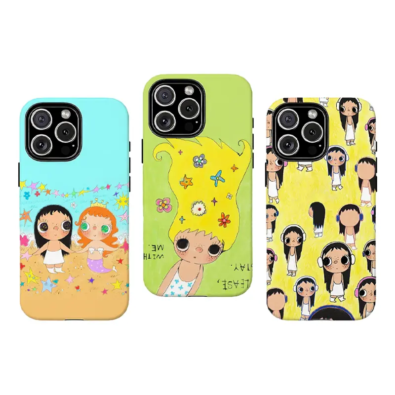 Y2K Cute Big Eyes Girl Phone Case,Tough phone case,for iPhone 16 15 14 13 12 11 17Pro Max,for Samsung S25 S24 S23 S22 Ultra,Gifts For Fans, Phone Accessories