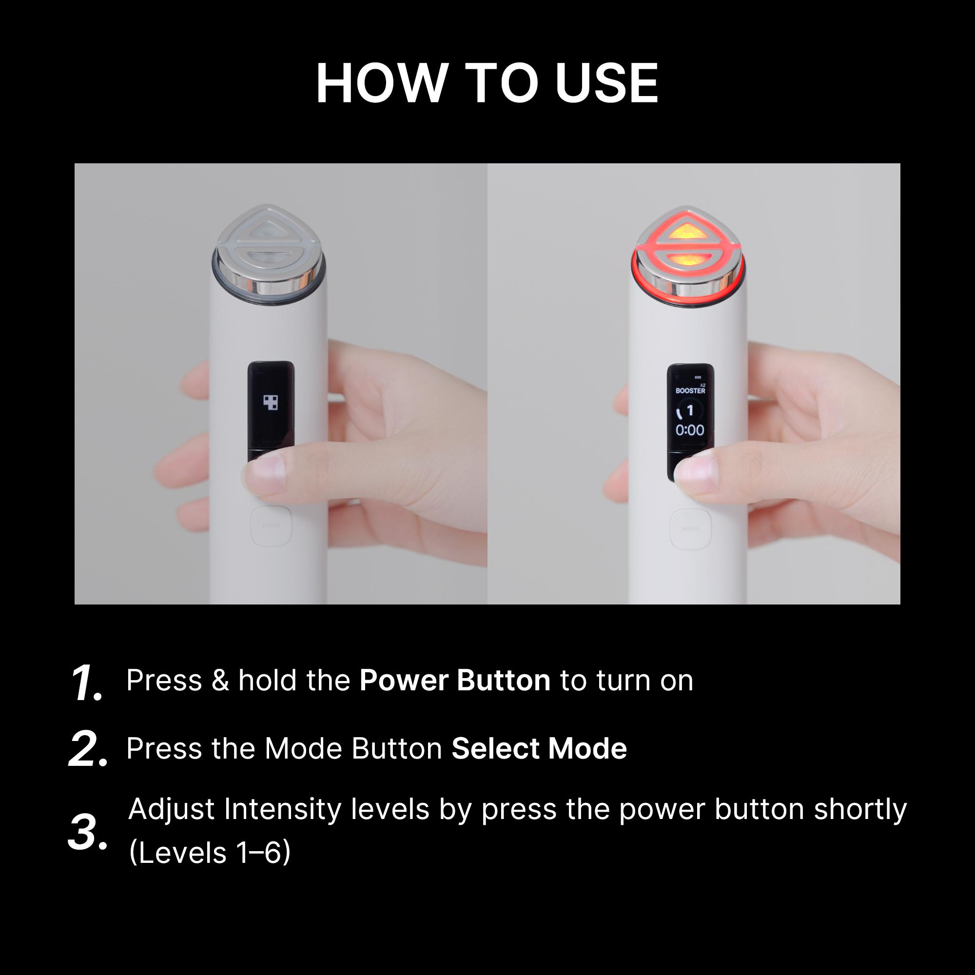 [NUEVO] [medicube] Booster Pro X2 - Rosa/Blanco | Dispositivo facial de doble modo para potenciar la luminosidad visible | Suministro intensivo para una hidrataci&oacute;n duradera, definici&oacute;n de la piel y potenciaci&oacute;n de la luminosidad | Rutina de cuidado de la piel inteligente y personalizada en casa | Cuidado de la piel coreano