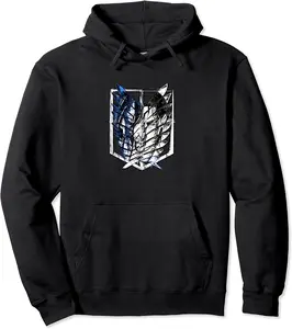 Anime manga AOT streetwear fanart style. Pullover Hoodie - Lydiagarcia Shop 53B09VFZ9482