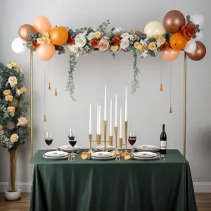 Table Arch Stand, 1 Box Adjustable-Metal Table Arch Stand, Table Clamp Stand for Centerpiece Decorations, Wedding, Anniversary, Event, Home Parties, Ornaments, Balloons, Flowers, Candles