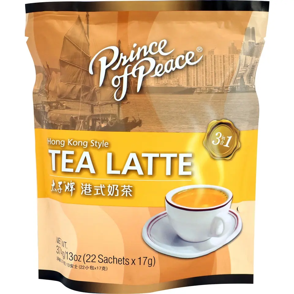 Prince of Peace 3-in-1 Hong Kong Style Instant Tea Latte Mix, 22 Sachets (374g), Quick & Easy to Prepare, Smooth Rich Blend, Perfect Balance of Robust Tea Flavor with Creamy Milkiness, Convenient Beverage Substitute