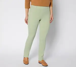 Denim & Co. Regular Color Perfect Flex Straight Leg Jean