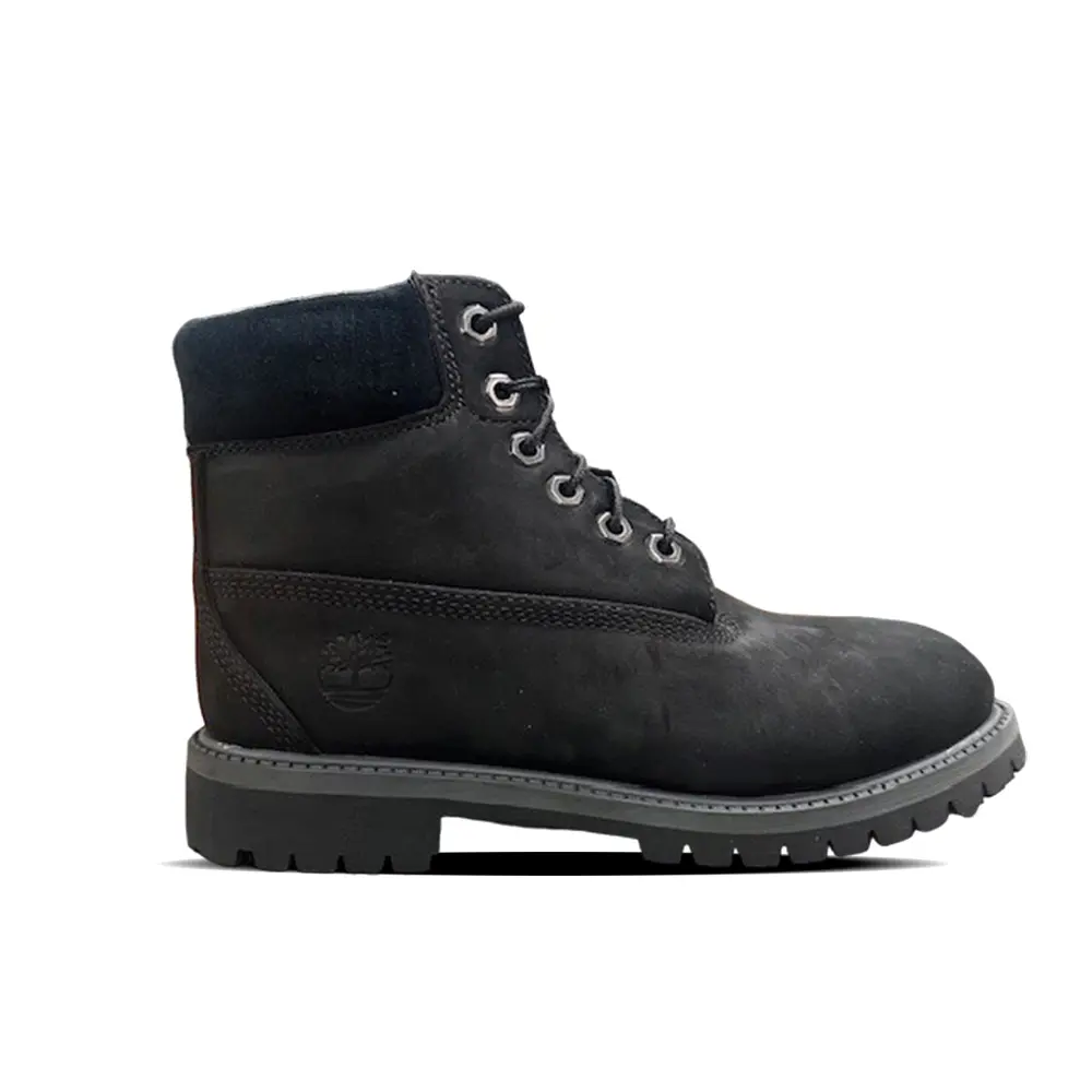 Youth Timberland 6 In Shearling Black Boot (TB0A13KE) (GS)