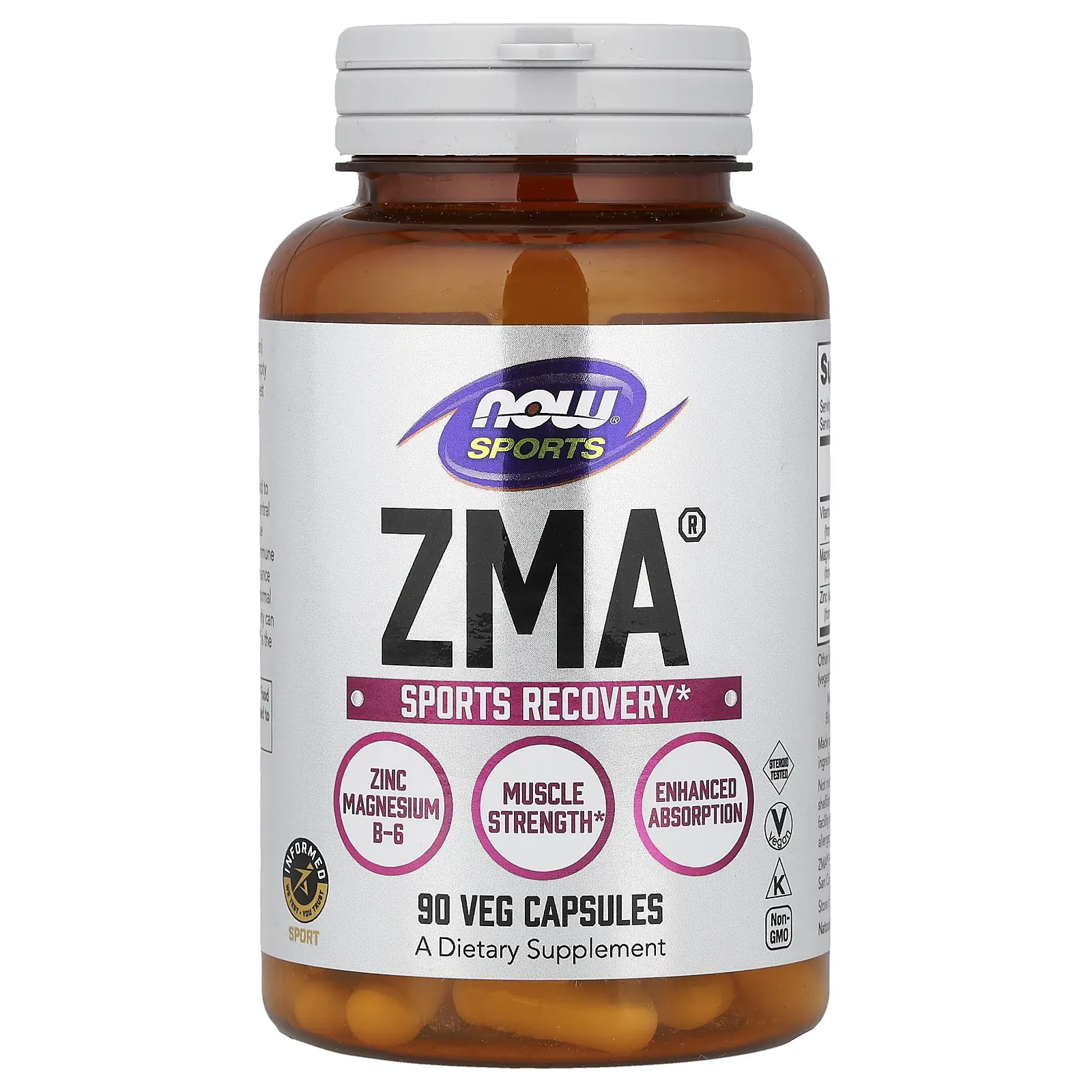 NOW Foods Sports, ZMA®, 90 Veg Capsules