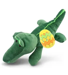 DolliBu Super Soft Alligator with Yellow Easter Egg Plush Toy - 6 Inches