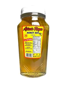 MIEL DE ABEJA 100% NATURAL - LA MEJOR CALIDAD - HECHO EN MEXICO - 11.8 OZ - HONEY BEE LIQUID - BEST QUALITY - MADE IN MEXICO
