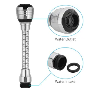 360° Faucet Extender Kitchen Sink Aerator Water Saving Filter Nozzle Sprayer Adapter