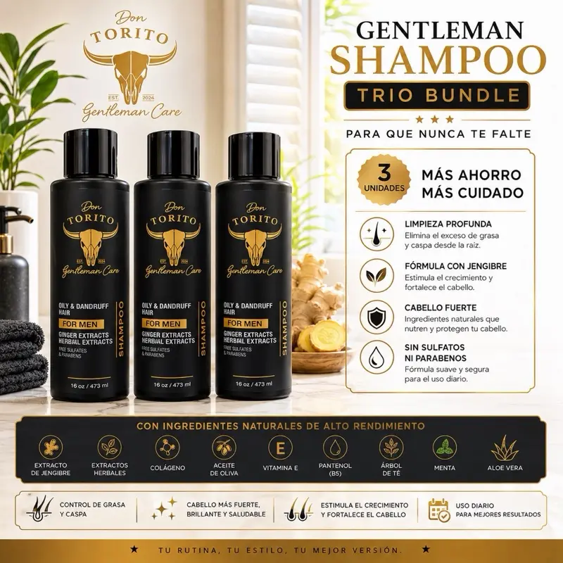 1594- Shampoo Don Torito Trio Bundle