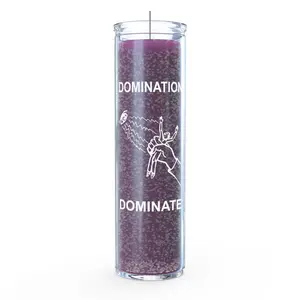 Purple Household Candle with Cotton Wick - Paraffin Wax, 7-Day Burn Time for Influence, Home Decoration