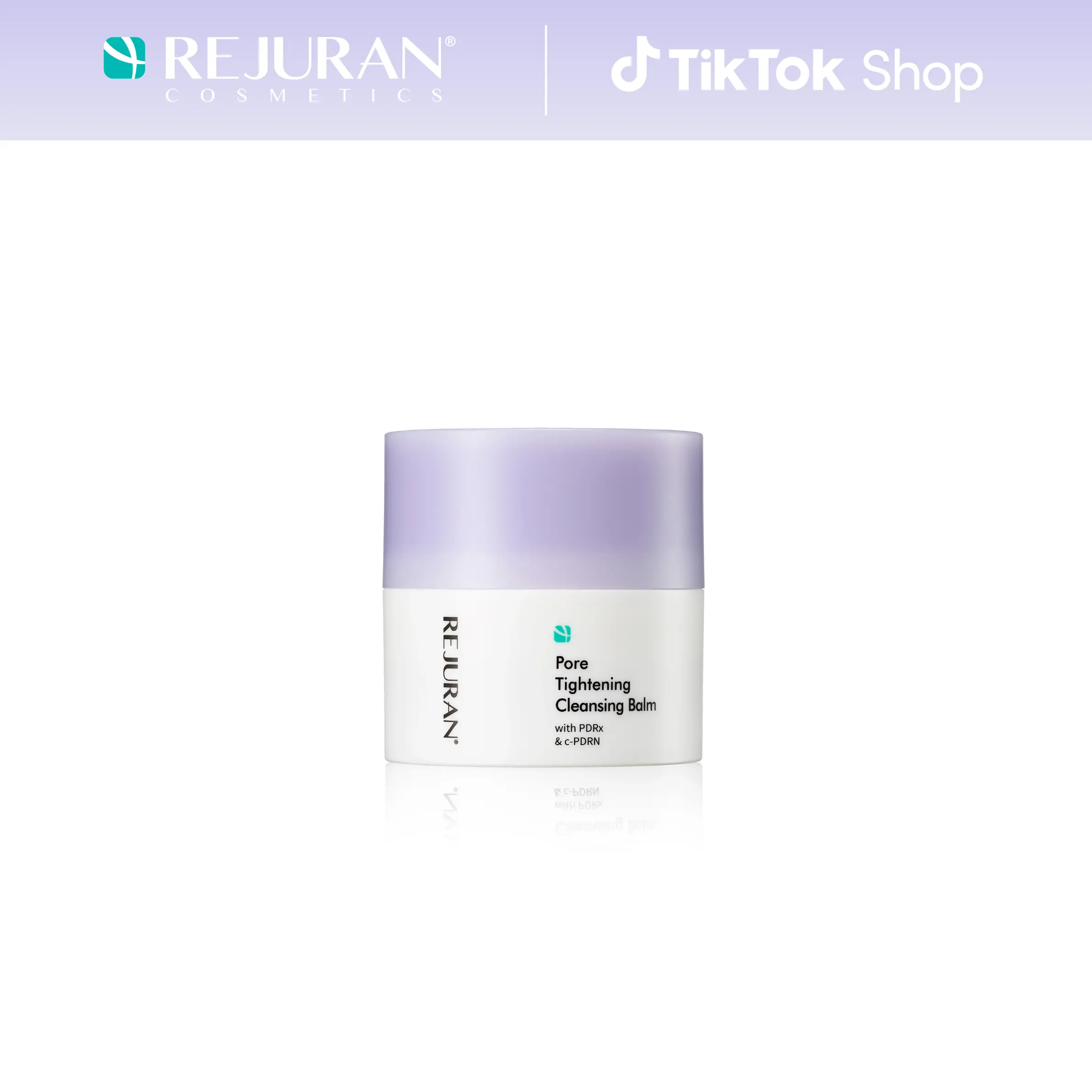 REJURAN Pore Tightening Cleansing Balm with PDRx & c-PDRN 50ml – Deep Makeup & Blackhead Cleanser with Salmon DNA & Tannin Complex – 3-Step Transforming Balm, Fragrance-Free
