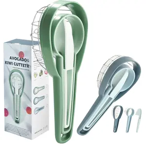 Avocado Slicer Tool, 3-in-1 Avocado Saver with Kiwi Knife Included, Avocado Cutter for Cuber Dicer, Easily Peel and Cut into Pieces, Kitchen Tool that Makes Your Life More Convenient