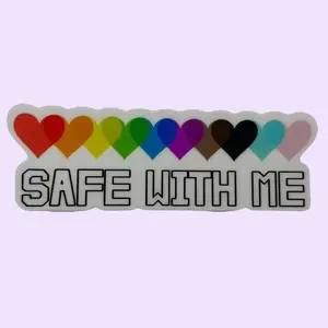 Safe With Me Mini Vinyl Sticker
