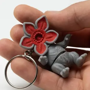 Stranger Things Demogorgon Keychain, 3D Printed Mini Charm, Horror Themed Accessory, Creative Personal Decoration, TV Ip Peripheral