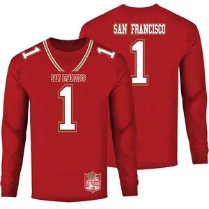 Men Football Team Jersey Long Sleeve Shirt - San Francisco