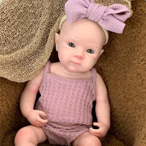 Reborn Baby Doll 13 Inch Full Body Soft Silicone Lifelike Newborn with Birth Certificate & Accessories Perfect Christmas Gift for Kids Aged 3+