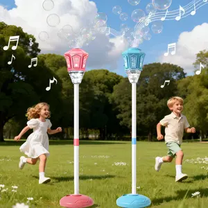 Bubble Machine for Kids, Rechargable Bubble Maker Bubble Toys with Light, Outdoor Battery Bubbles Blower Machine for Wedding Birthday Party