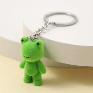 1pc Resin Felted Green Frog Keychain - Perfect for Valentine's Day Decorations