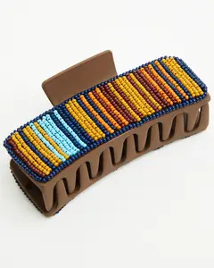 Sumner Serape Seed Bead Hairclip