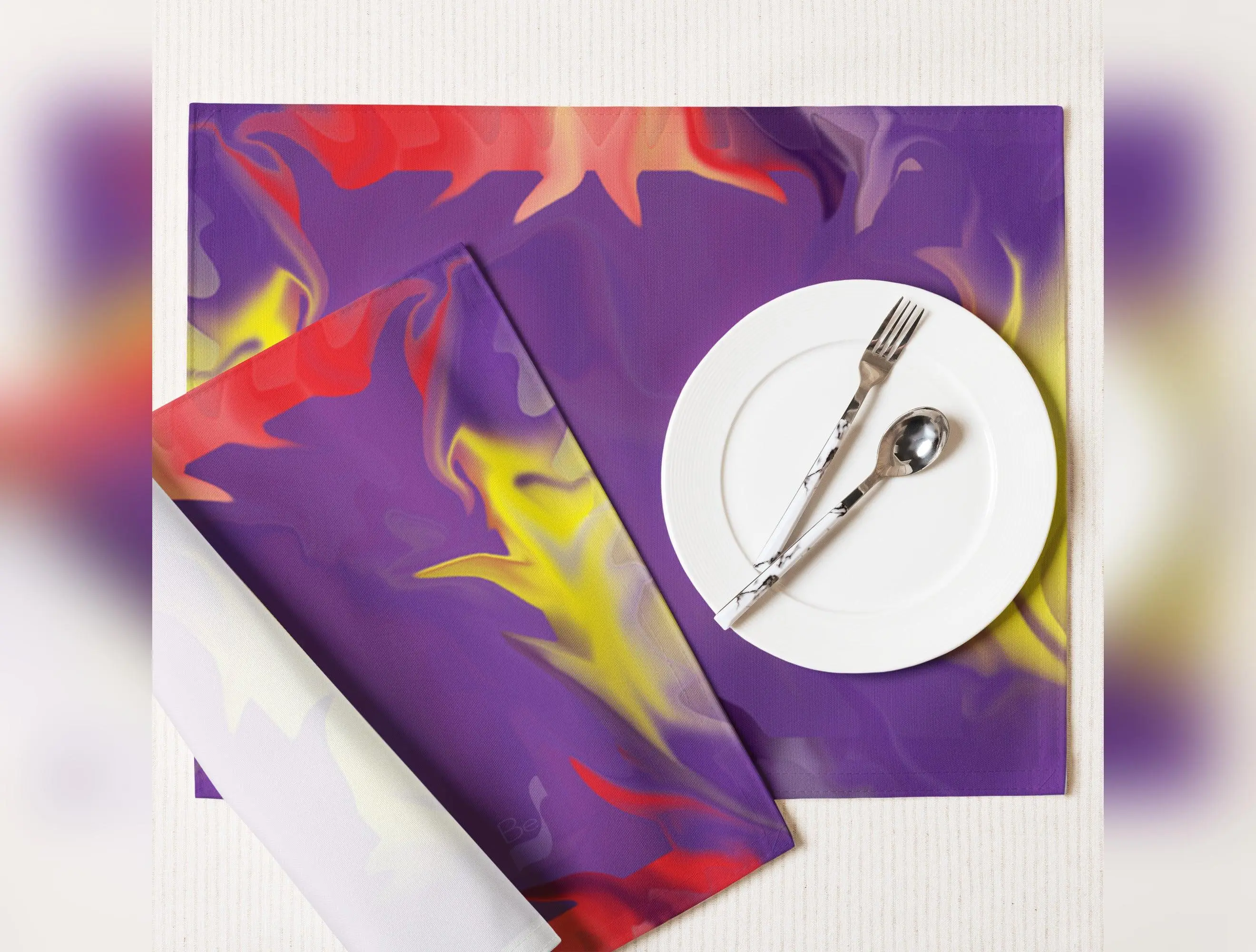 Airless BeSculpt Purple Placemat Set of 4
