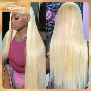 [30 inch for only $109]Dachic Hair 180% Density 13x6 HD Transparent 613 Blonde Straight Wigs Lace Frontal Hot Red Colored Remy Hair Wigs 99J Burgundy Wig Brazilian Blonde Body Wave Wig 13x4 Lace Front Ginger Blonde Hair Wigs