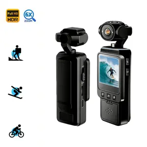 1080P Action Camera ,Portable Pocket Action Camera,1.54" IPS ScreenHands Free ,  Vlogging, Sports,6X Zoom, Wide Angle, USB charging,action camera,Handheld video camera,Skiing,Hiking