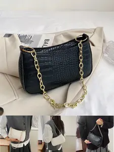 Lightweight Business Casual Mini Embossed Chain Bag – Stylish Textured Shoulder Bag for Office, College, Commute, Travel & Daily Use