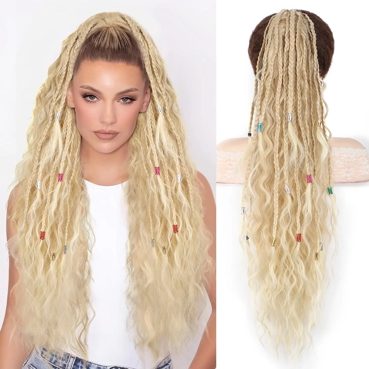 30inch Ombre Blonde with Braids