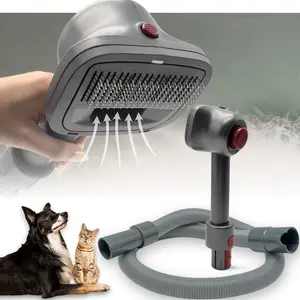 Pet Hair Grooming Brush Vacuum Attachment for DS V7 V8 V10 V11 V15/Big Ball/V6 DC58 DC59, Compatible with Shark NV501/HV322/HV301 Miele 1-3/8'' & Small Shop Vacs 1.25" – Cat/Dog pet grooming vacuum kit - slicker brush