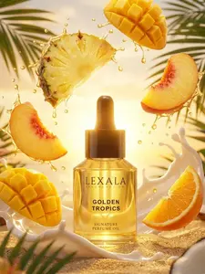 Golden Tropics Perfume Oil - 30 ml - Women's Fragrance Oil - Pineapple - Orange - Mango - Peach - Coconut Milk - Sugar